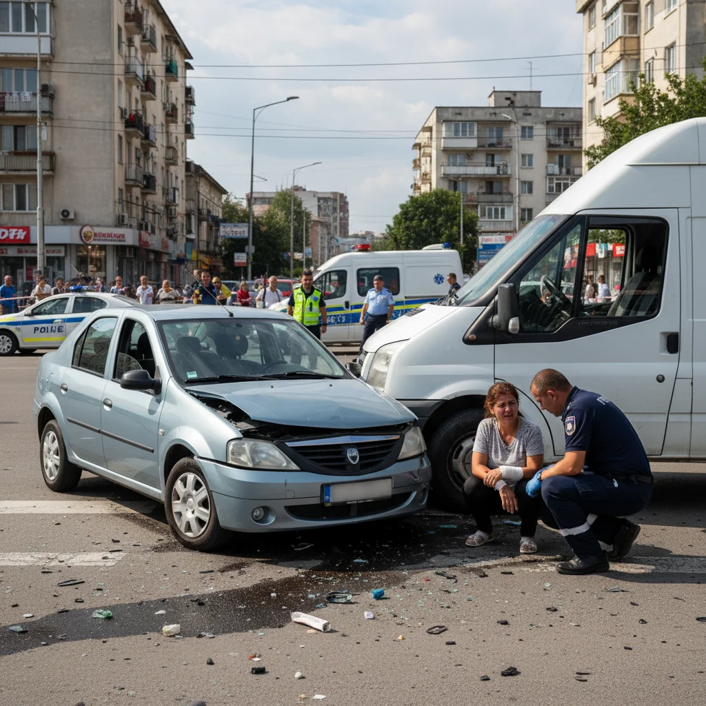 Accident grav în Drobeta-Turnu Severin: rănită după coliziune