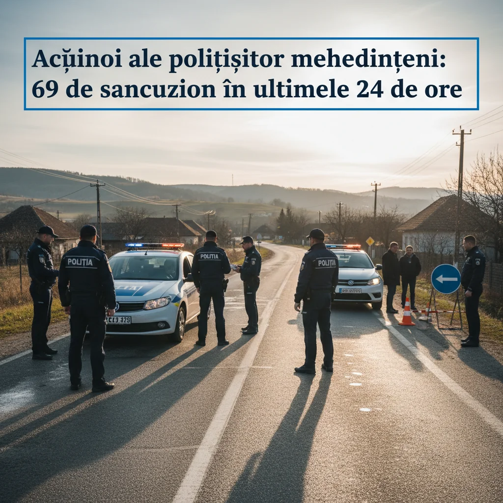 Acțiunile polițiștilor din Drobeta Turnu-Severin: zeci de sancțiuni în ultimele 24 de ore