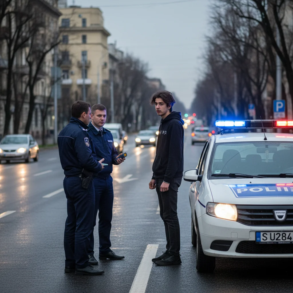 Adolescent de 18 ani depistat sub influența alcoolului în timp ce conducea pe un bulevard din Drobeta-Turnu Severin