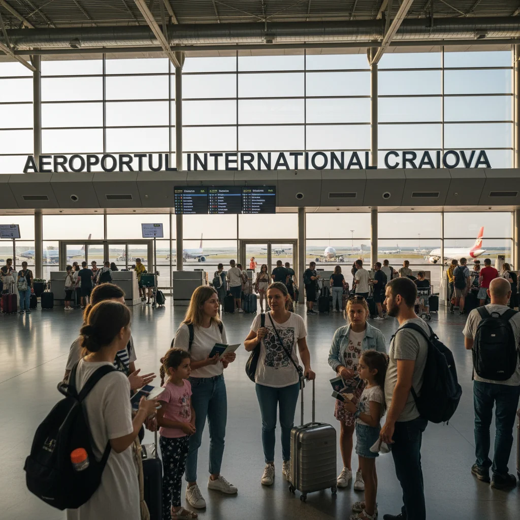 Aeroportul Internațional Craiova crește traficul de pasageri, inclusiv din Bulgaria și Serbia