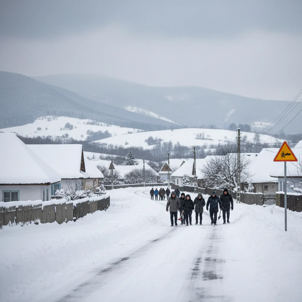 Avertizări meteo de iarnă la Drobeta Turnu-Severin: cod galben și portocaliu pentru județul Mehedinți