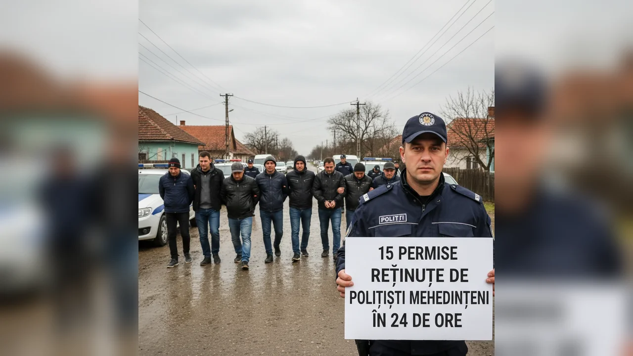 Bilanț rutier în Mehedinți: 225 de sancțiuni și 15 certificate de înmatriculare retrase
