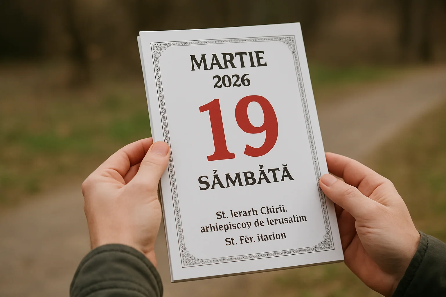 Calendar ortodox – 2026-03-19
