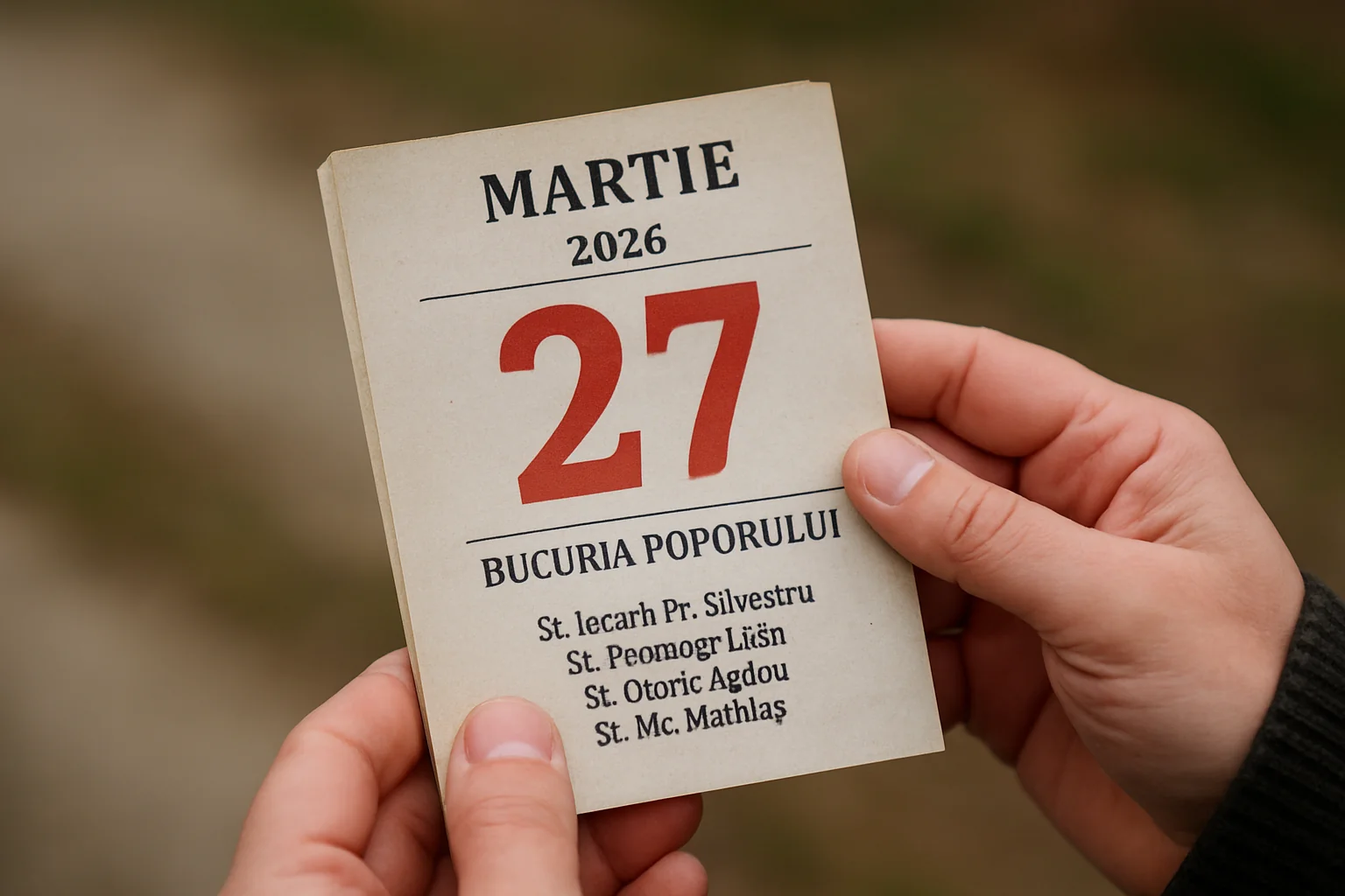 Calendar ortodox – 2026-03-27