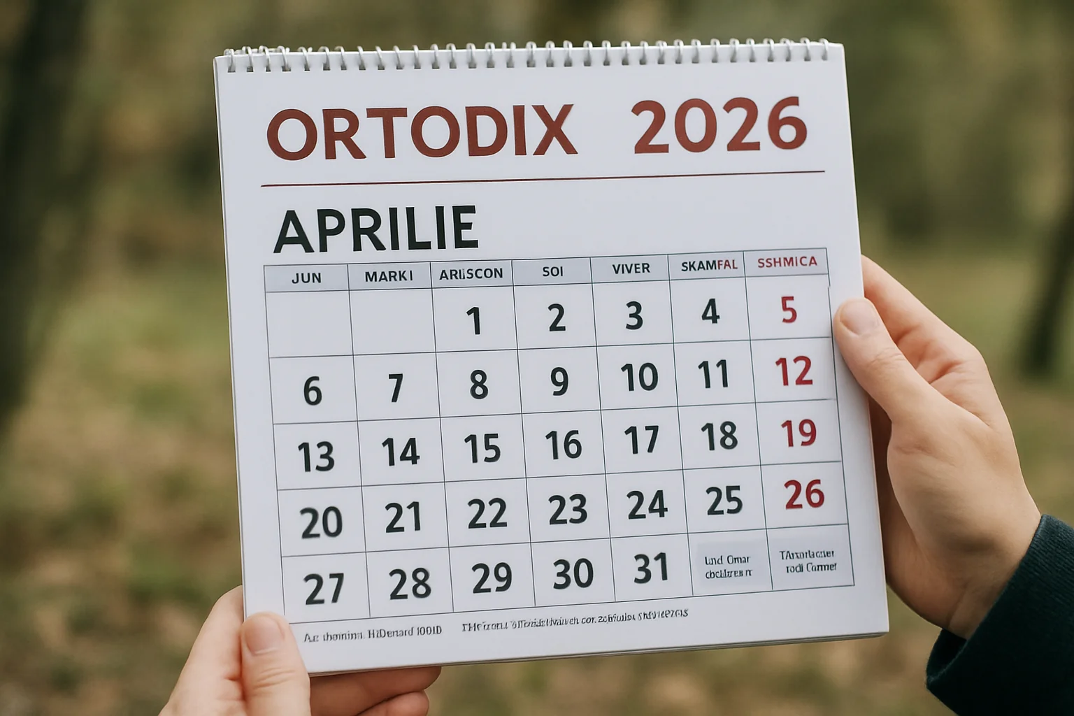 Calendar ortodox – 2026-04-25