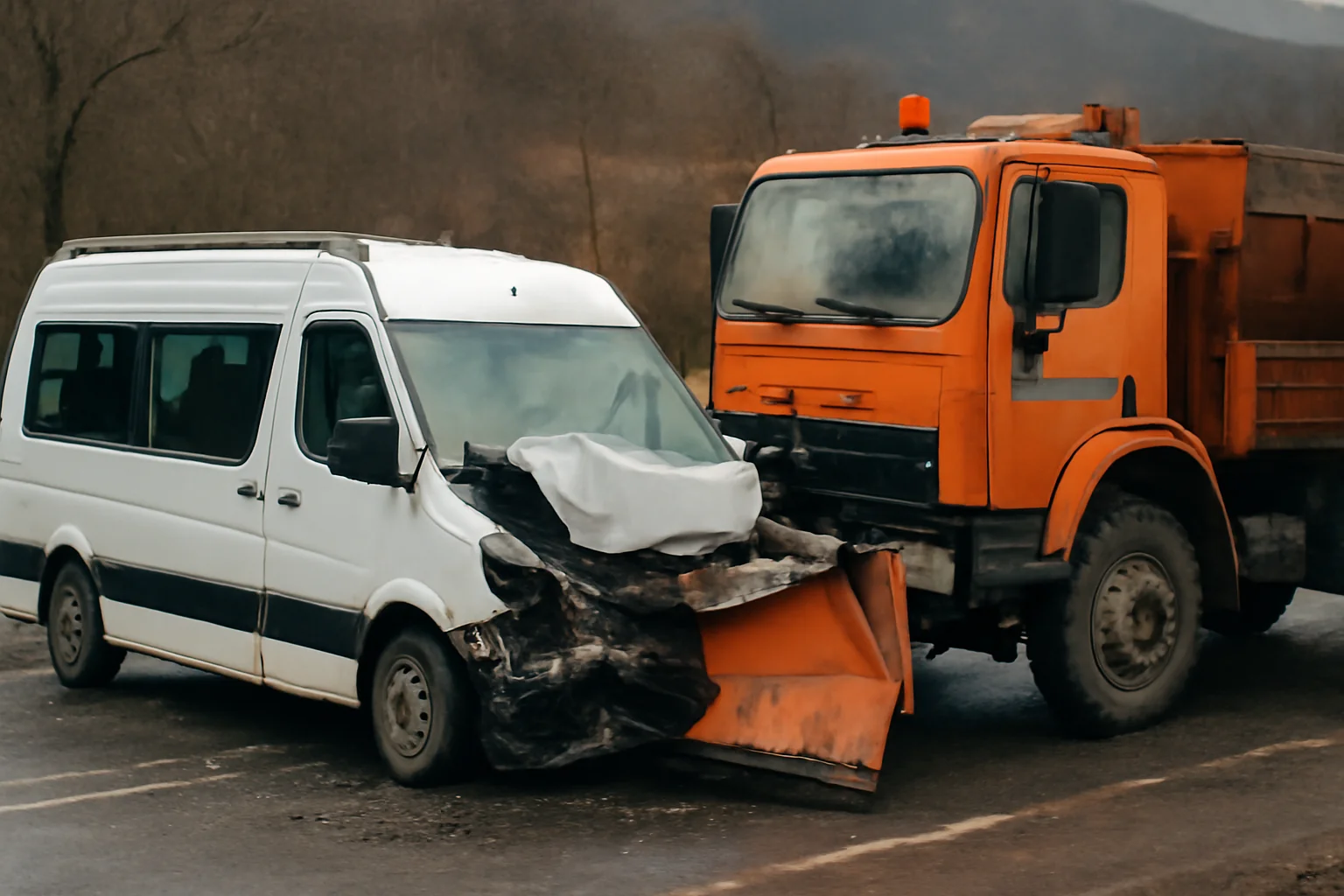 Coliziune între microbuz și utilaj de deszăpezire în Mehedinți, cu victime transportate la spital în Drobeta Turnu-Severin