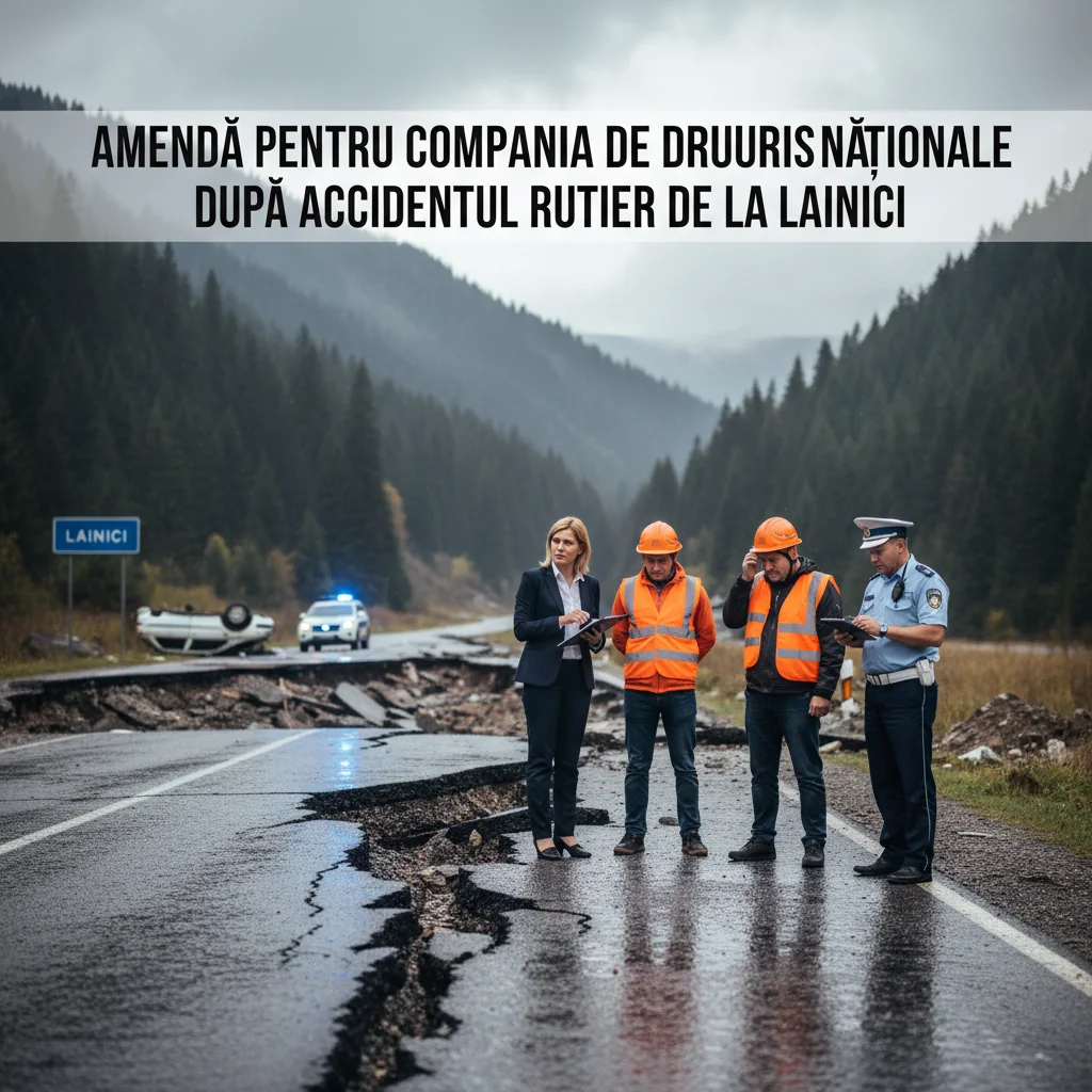 Compania de Drumuri Naționale, amendată după accidentul rutier de la Lainici