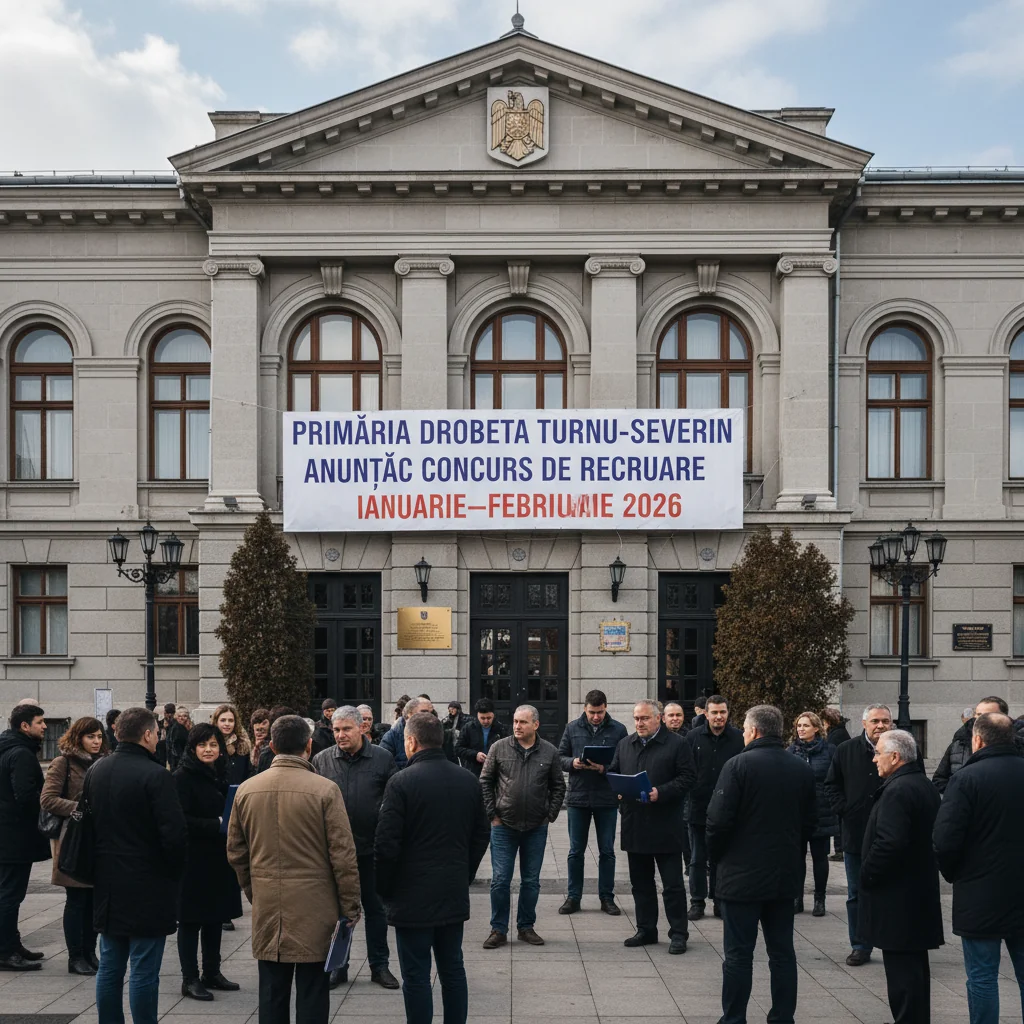 Concurs de recrutare la Primăria Drobeta Turnu-Severin programat pentru începutul anului 2026