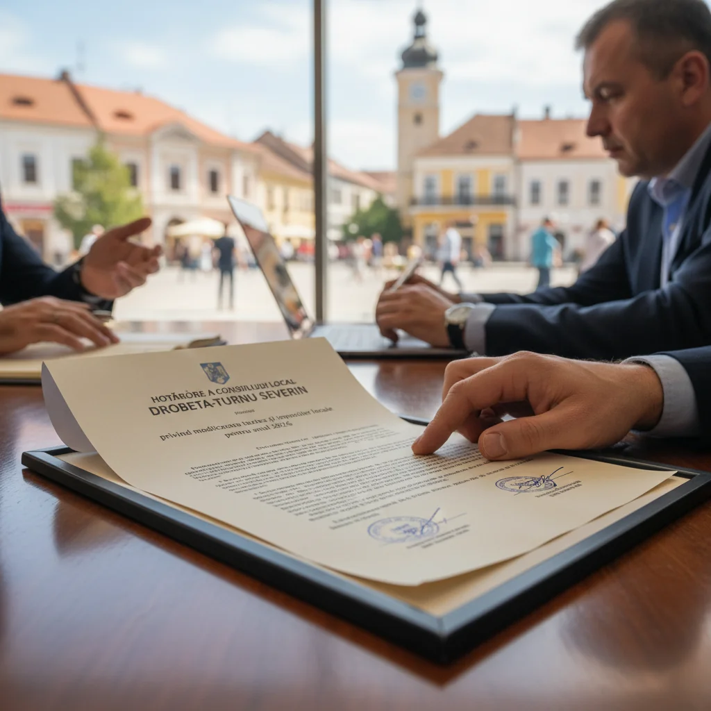 Consiliul Local Drobeta Turnu-Severin modifică taxele și impozitele locale pentru anul 2026