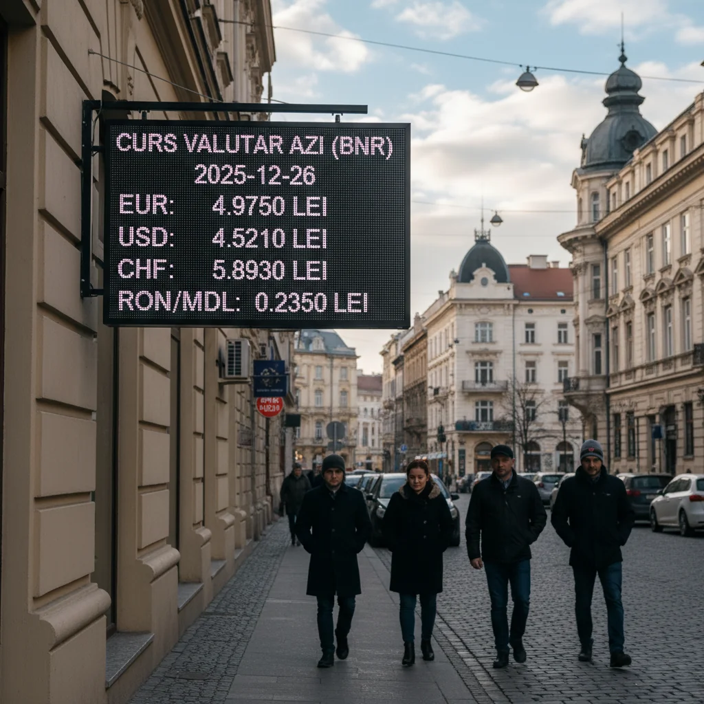 Curs valutar azi (BNR) – 2025-12-26