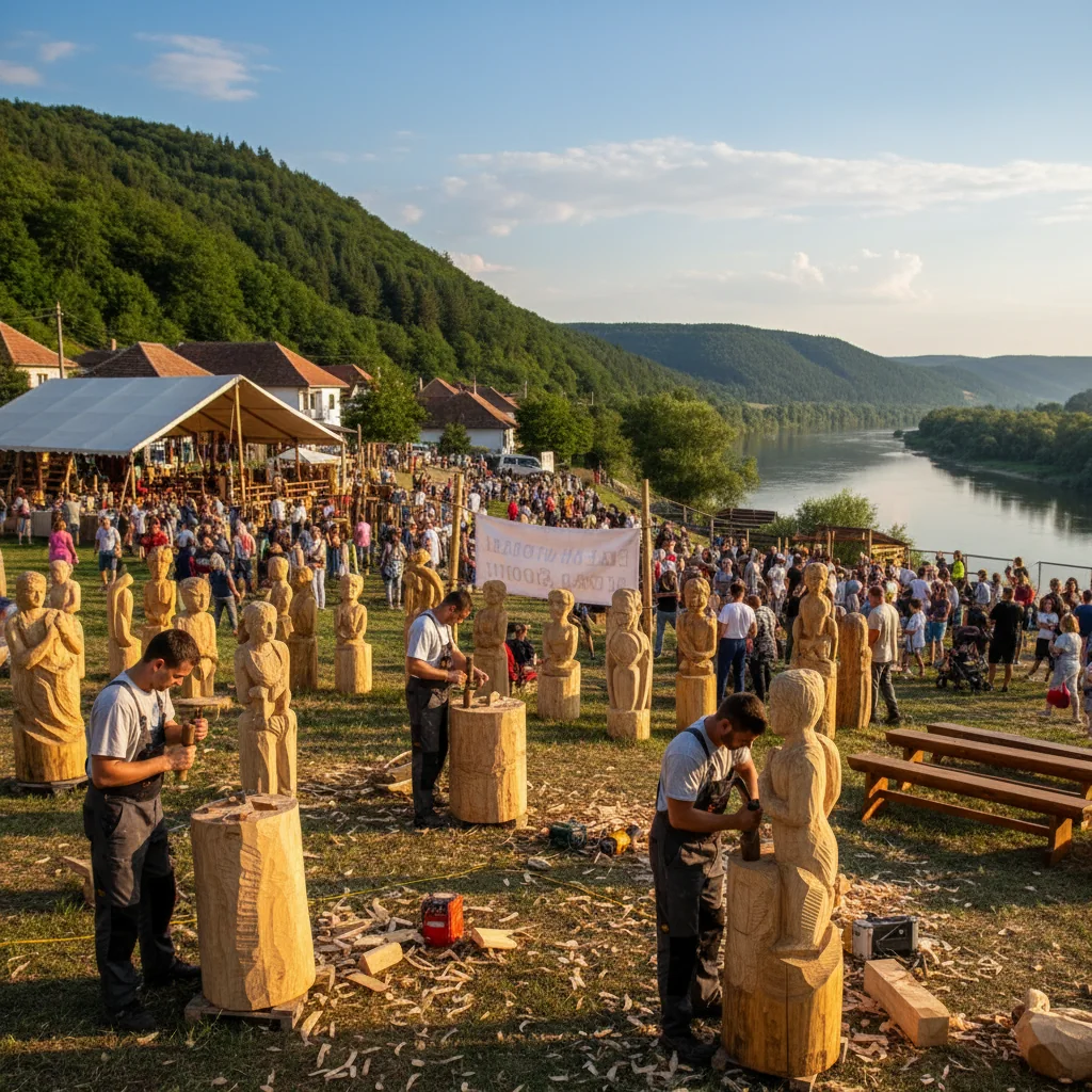 Eibenthal Fest 2026: simpozion de sculptură în lemn în Clisura Dunării