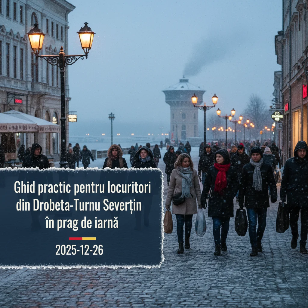 Ghid practic pentru locuitorii din Drobeta-Turnu Severin în prag de iarnă: 2025-12-26