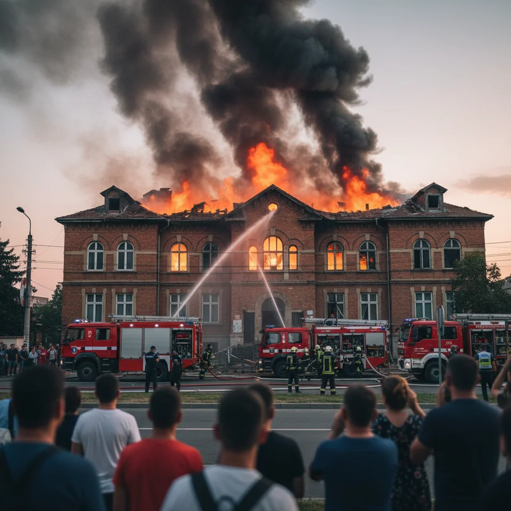 Incendiu la Școala nr. 14 din Drobeta Turnu-Severin: peste 250 de elevi trec la cursuri online