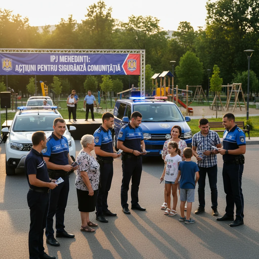 IPJ Mehedinți desfășoară acțiuni importante pentru siguranța comunității locale
