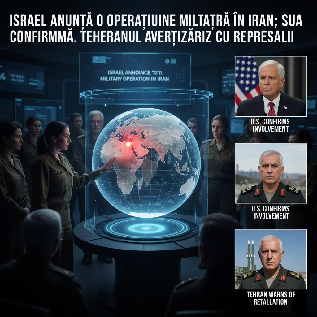 Israel lansează o acțiune militară împotriva Iranului; SUA recunosc participarea, Teheranul promite răspunsuri dure
