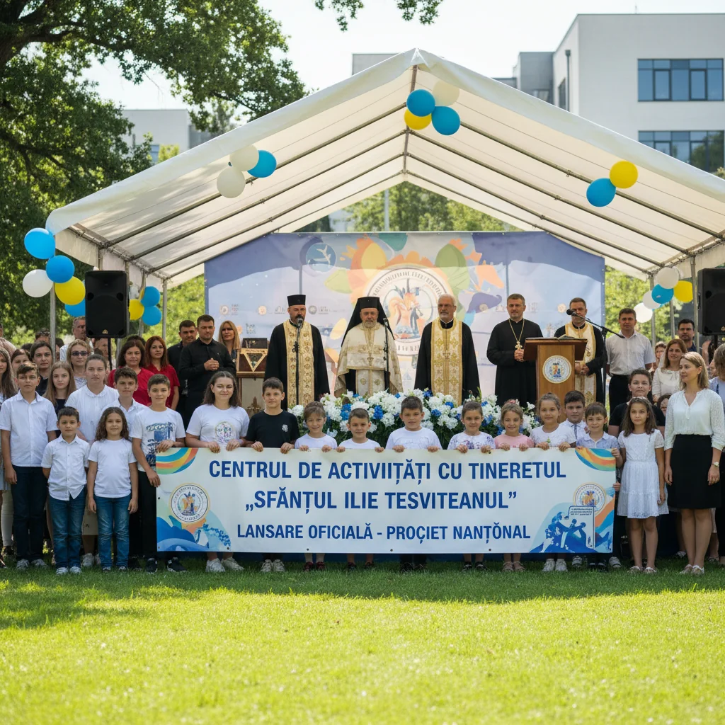 Lansarea oficială a Centrului Sfântul Ilie Tesviteanul pentru activități dedicate copiilor și tinerilor – proiect național