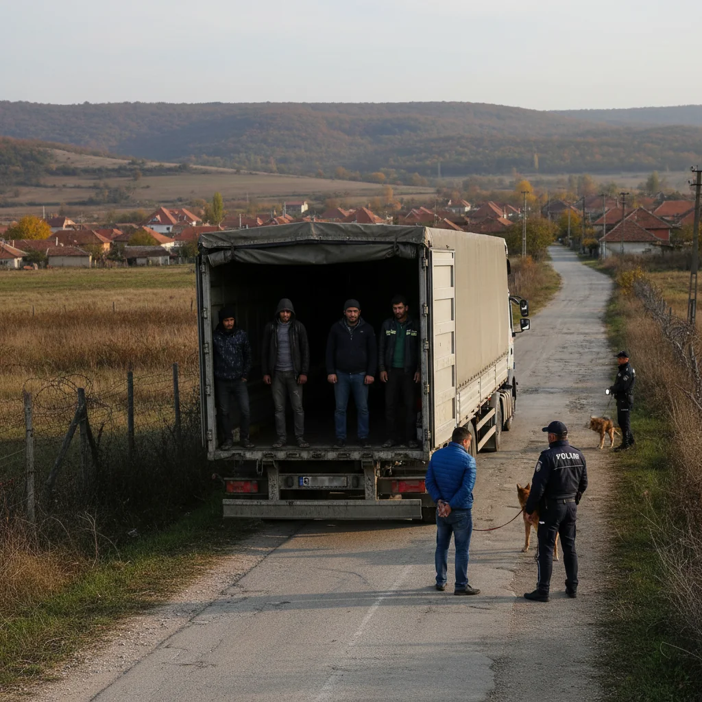 Migranți marocani descoperiți în TIR, șofer turc reținut