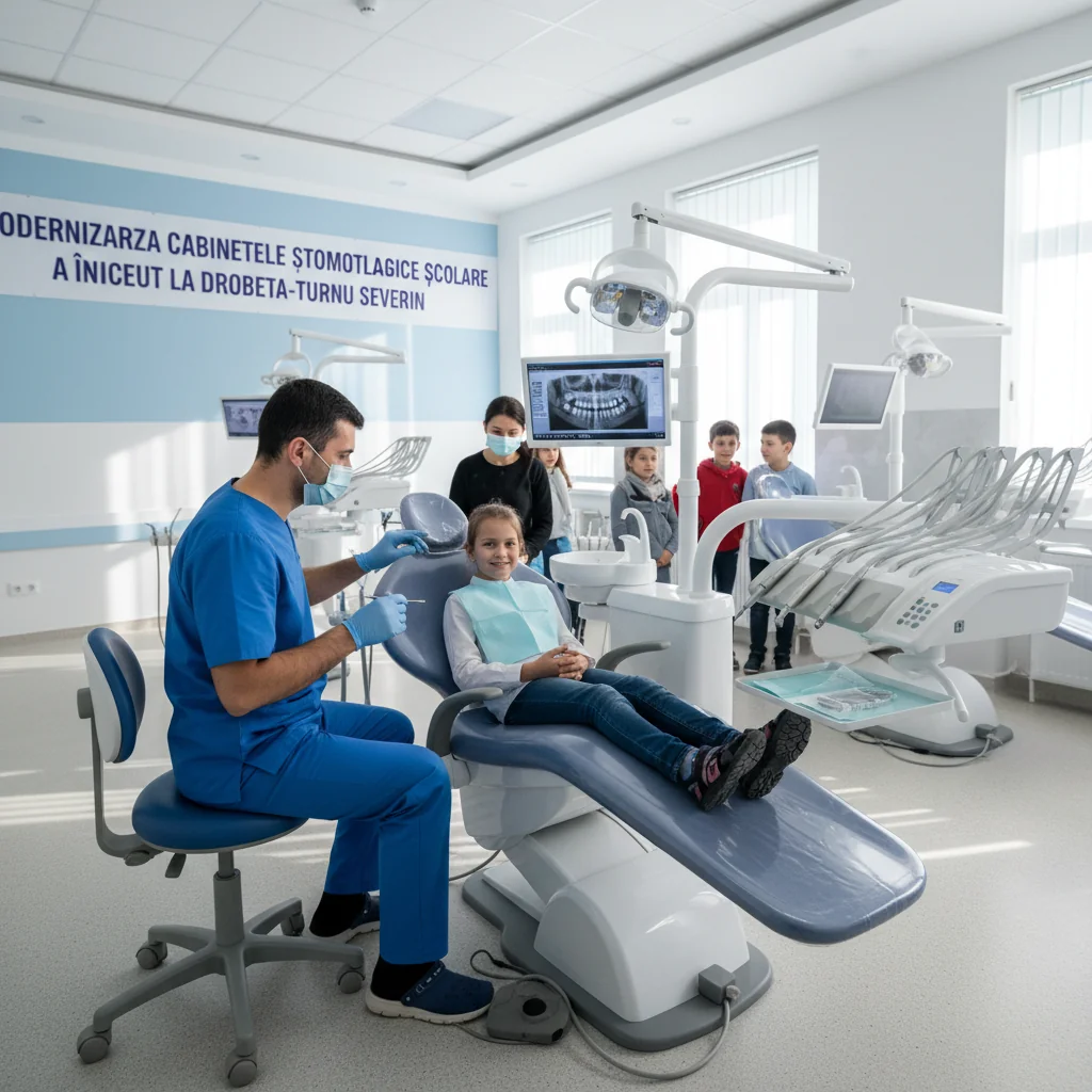 Modernizarea cabinetelor stomatologice școlare a început la Drobeta‑Turnu Severin