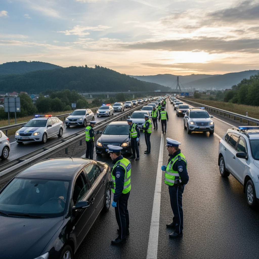 Peste 80 de conducători auto examinați pentru consum de alcool și substanțe în doar o zi