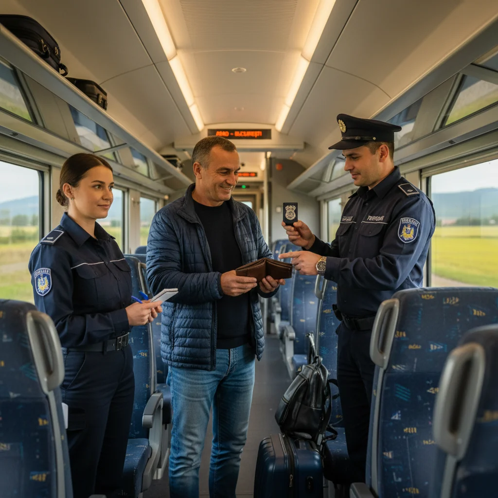 Polițiștii de la Transporturi recuperează un portofel uitat în trenul Arad – București
