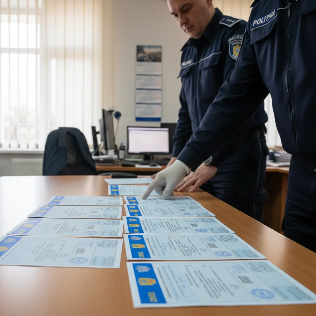 Polițiștii din Mehedinți au ridicat 11 taloane de înmatriculare într-o zi