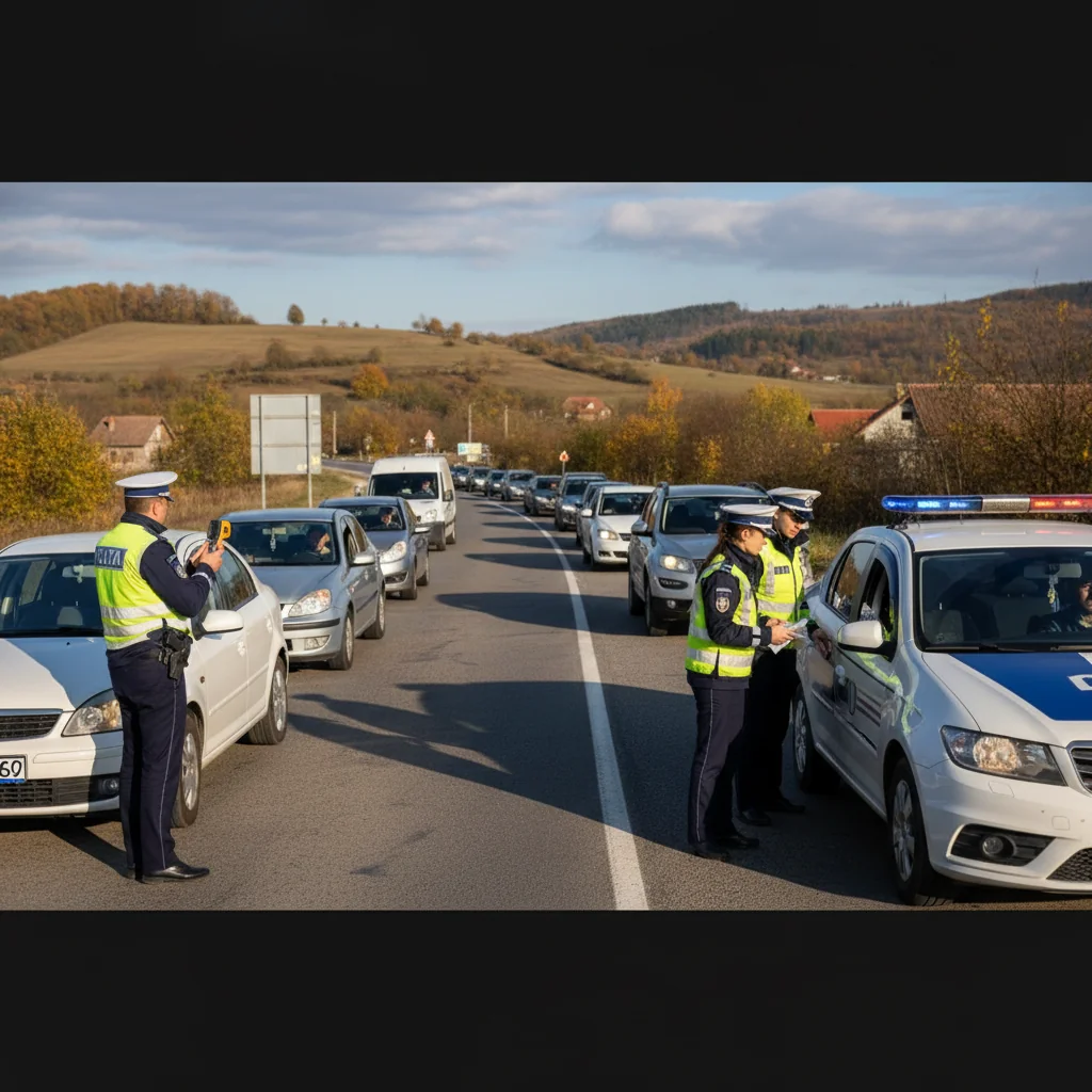 Polițiștii mehedințeni aplică peste 170 de amenzi în urma controalelor rutiere