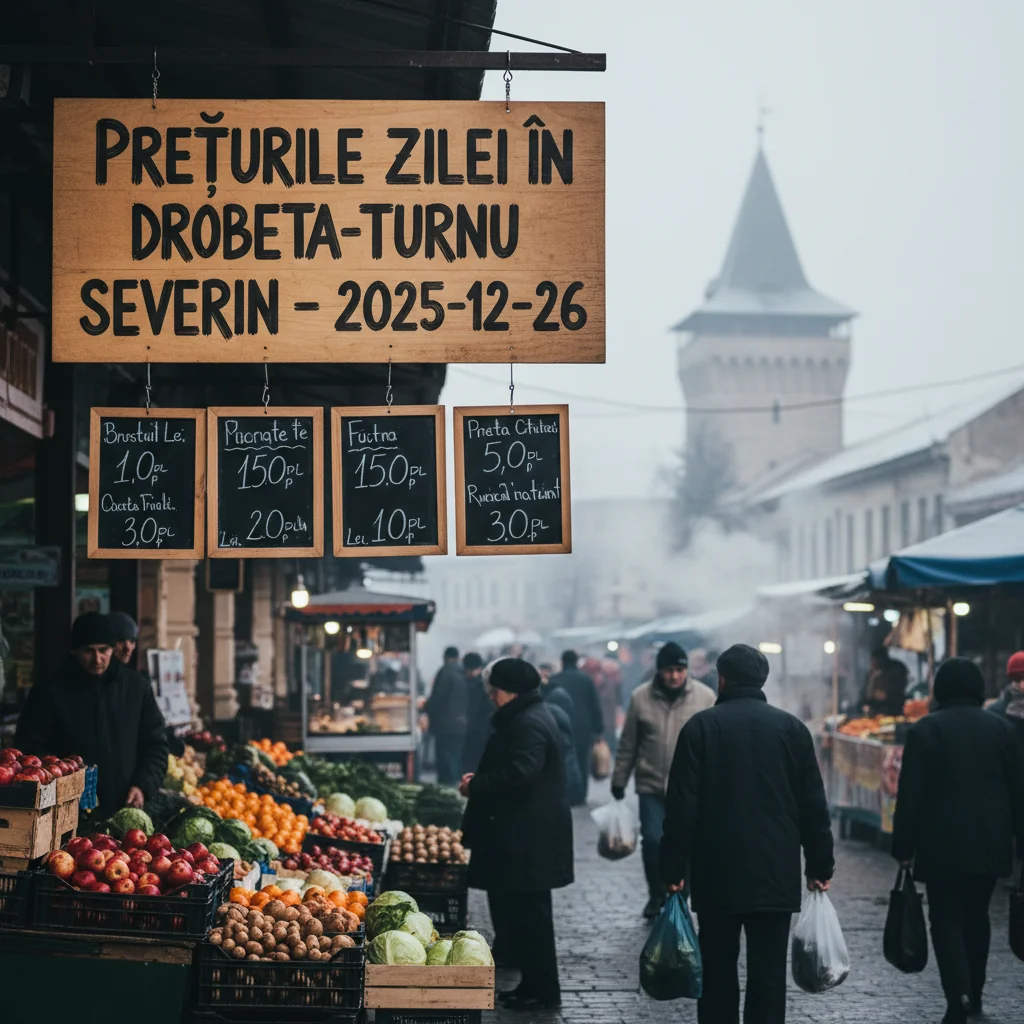 Prețurile zilei în Drobeta-Turnu Severin – 2025-12-26