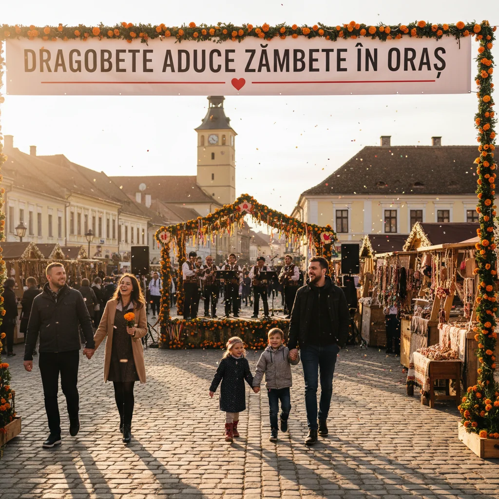 Sărbătoarea Dragobetelui umple orașul de bucurie și zâmbete
