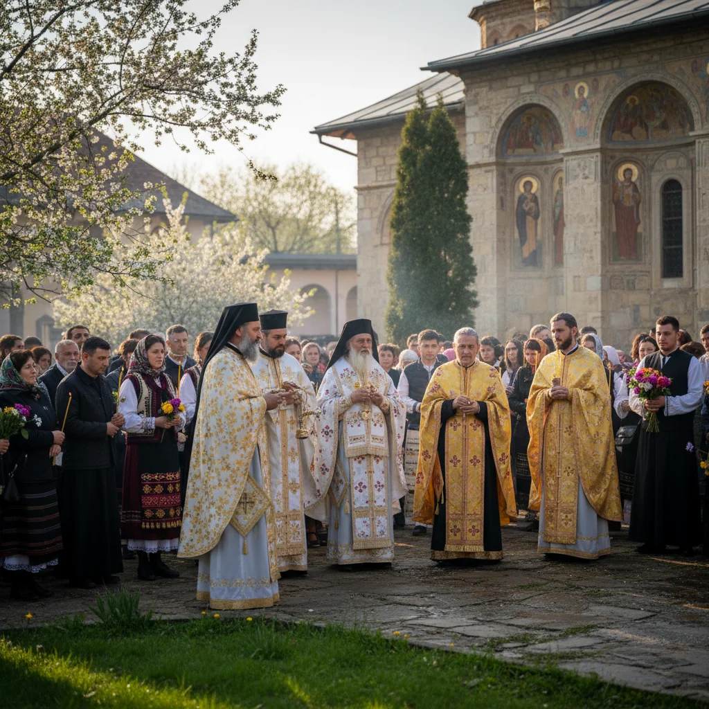 Sărbătoarea Sfântului Trifon marchează începutul primăverii la Mănăstirea Topolnița