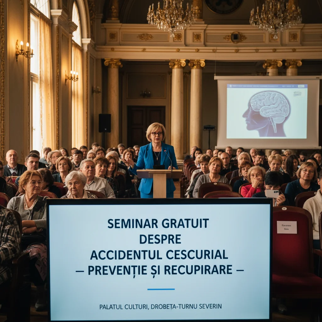 Seminar gratuit despre accidentul vascular cerebral la Drobeta-Turnu Severin, anunțat pentru 24 ianuarie
