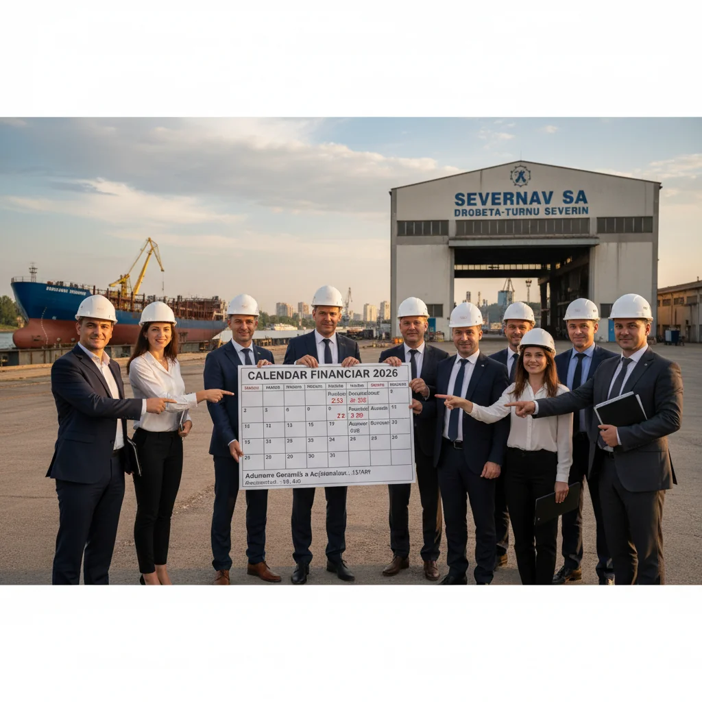 Severnav SA din Drobeta‑Turnu Severin anunță calendarul financiar pentru anul 2026