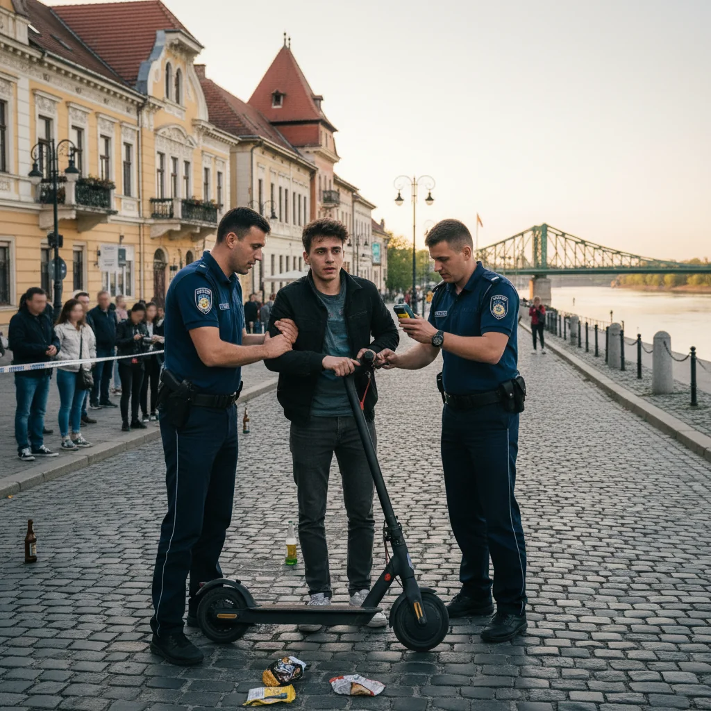 șofer de trotinetă electrică depistat băut în trafic