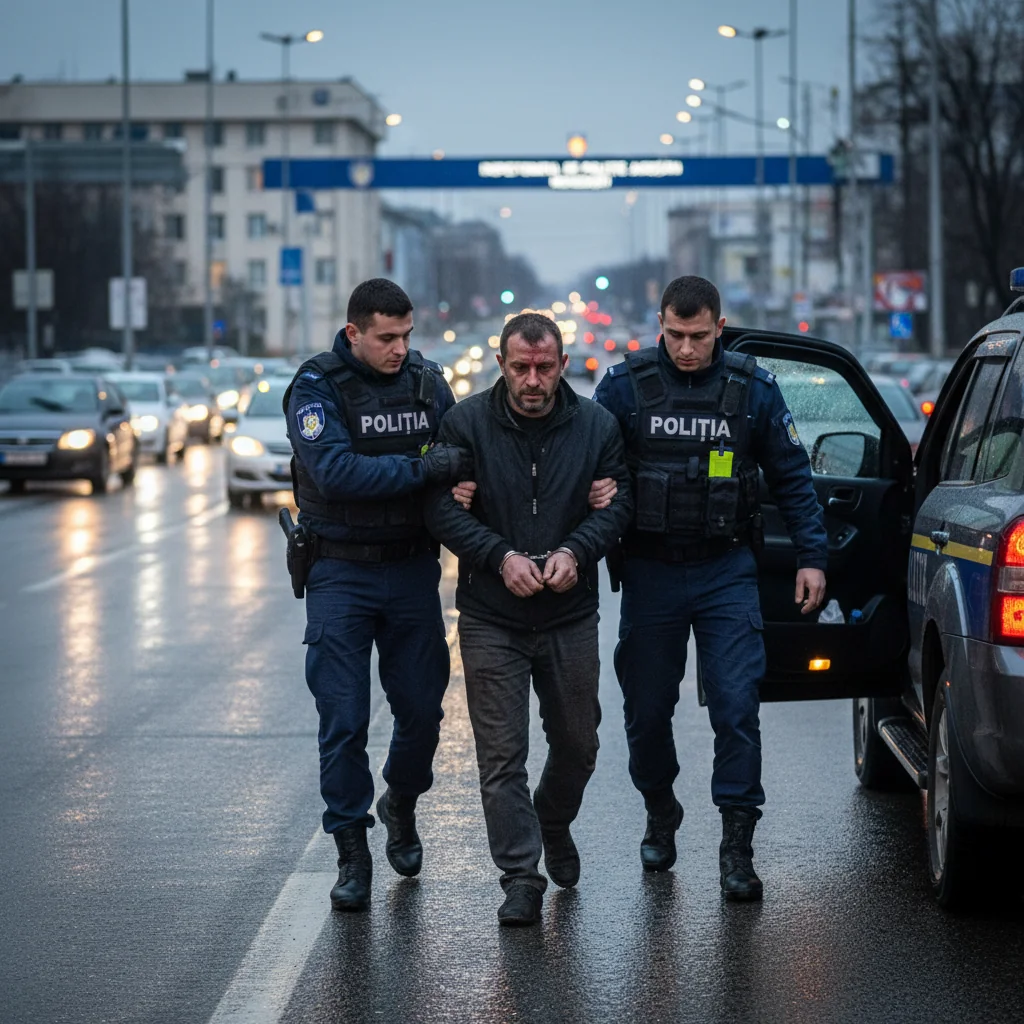 Șofer din Mehedinți, oprit de poliție după ce a fugit de la locul unui accident