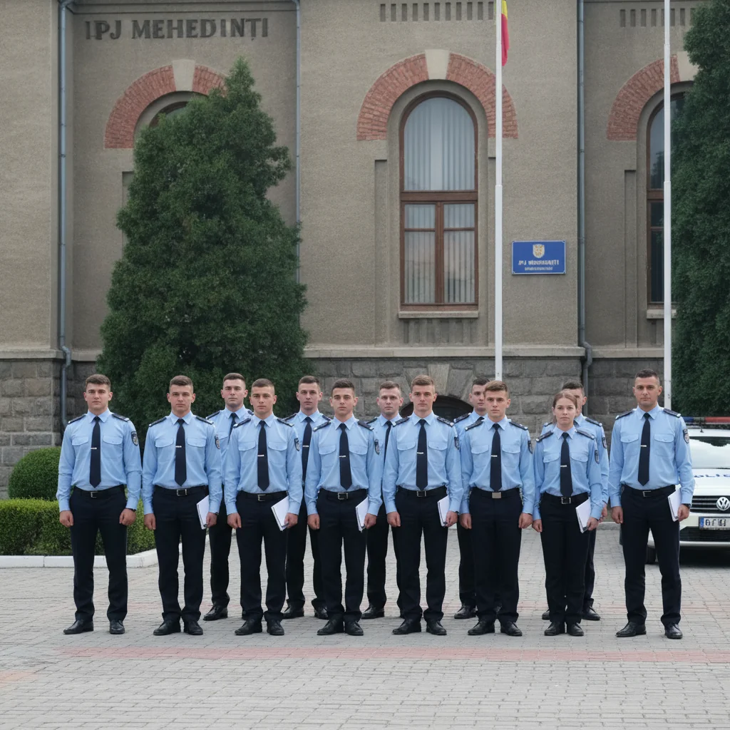 Studenți la Poliție, în practică la IPJ Mehedinți