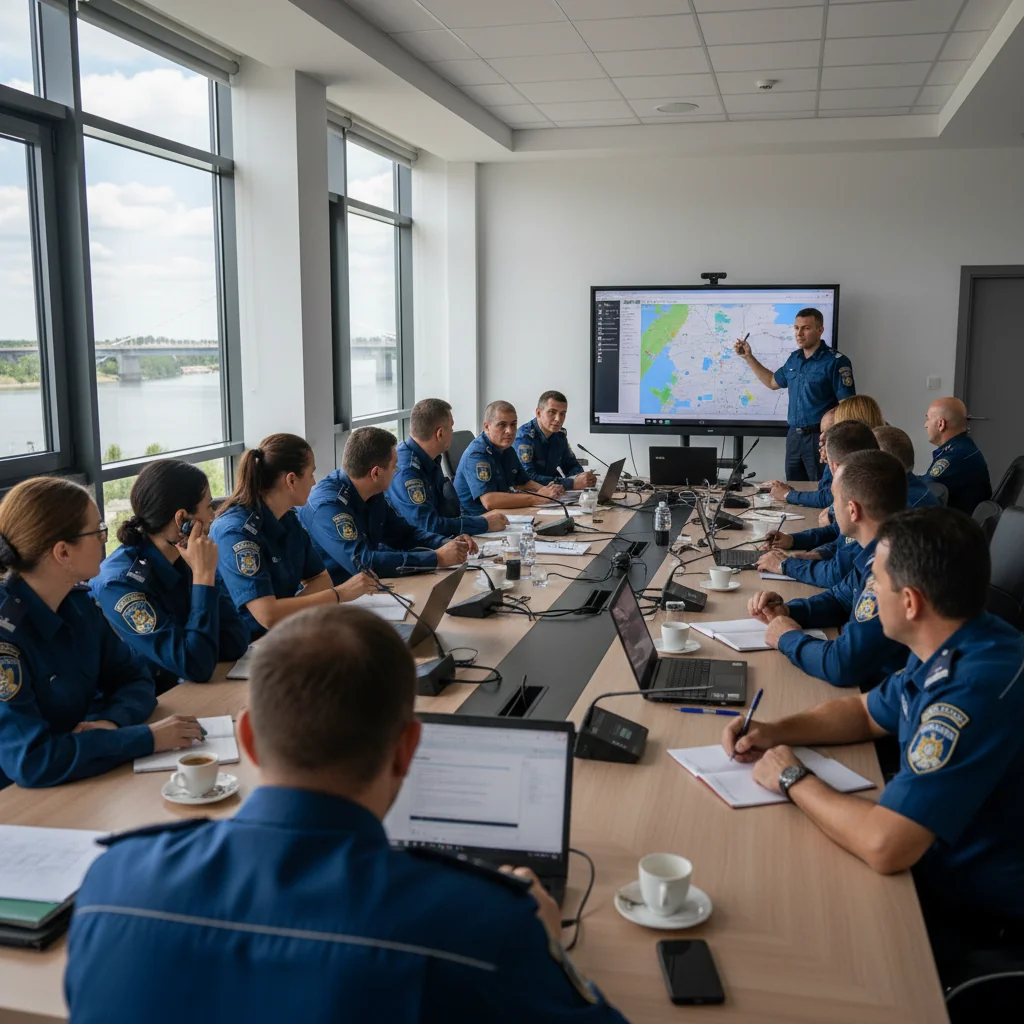 Training avansat pentru dispecerii Poliției de Frontieră, desfășurat la Drobeta Turnu Severin