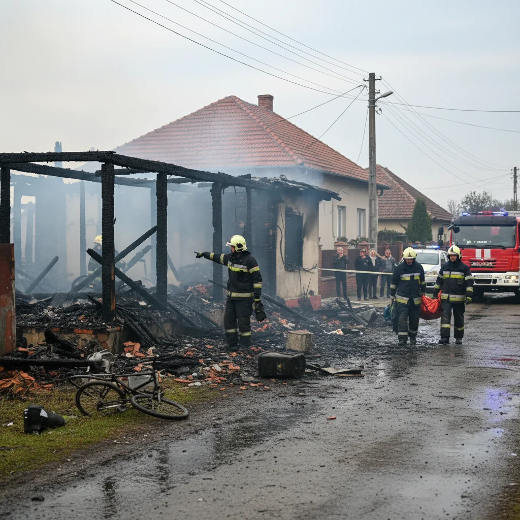 Victimă fatală într-un incendiu izbucnit la o construcție auxiliară