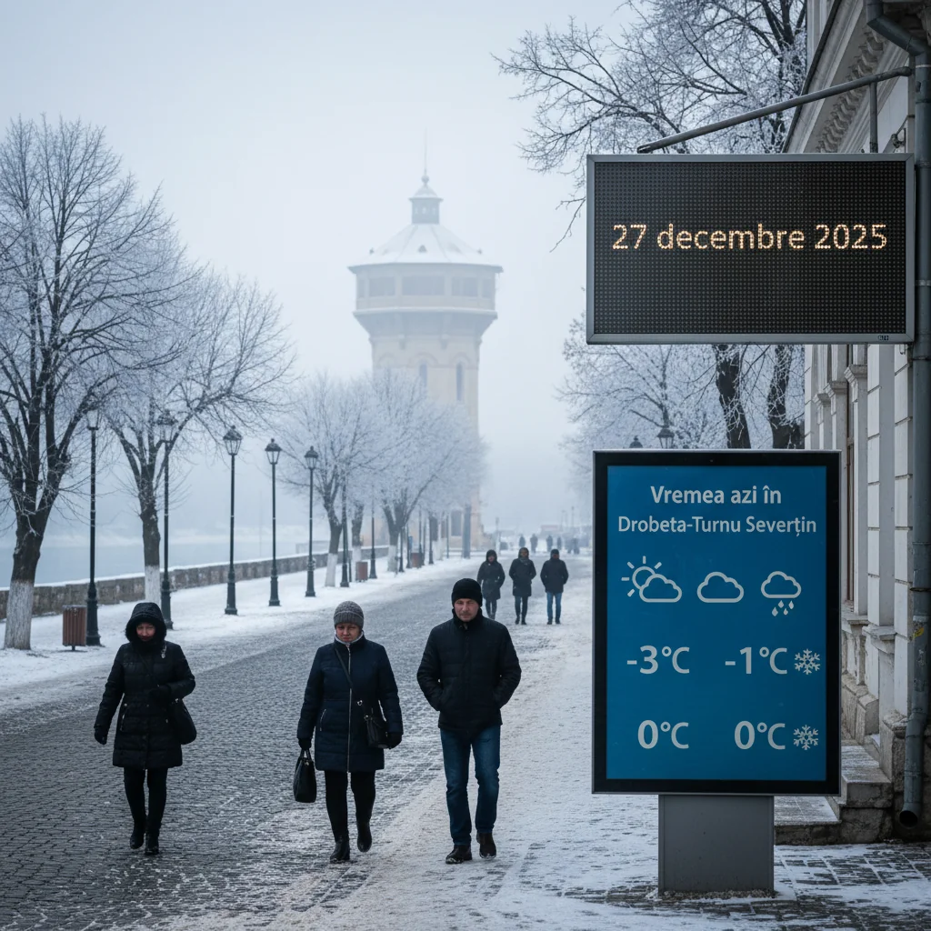 Vremea azi în Drobeta-Turnu Severin – 27 decembrie 2025