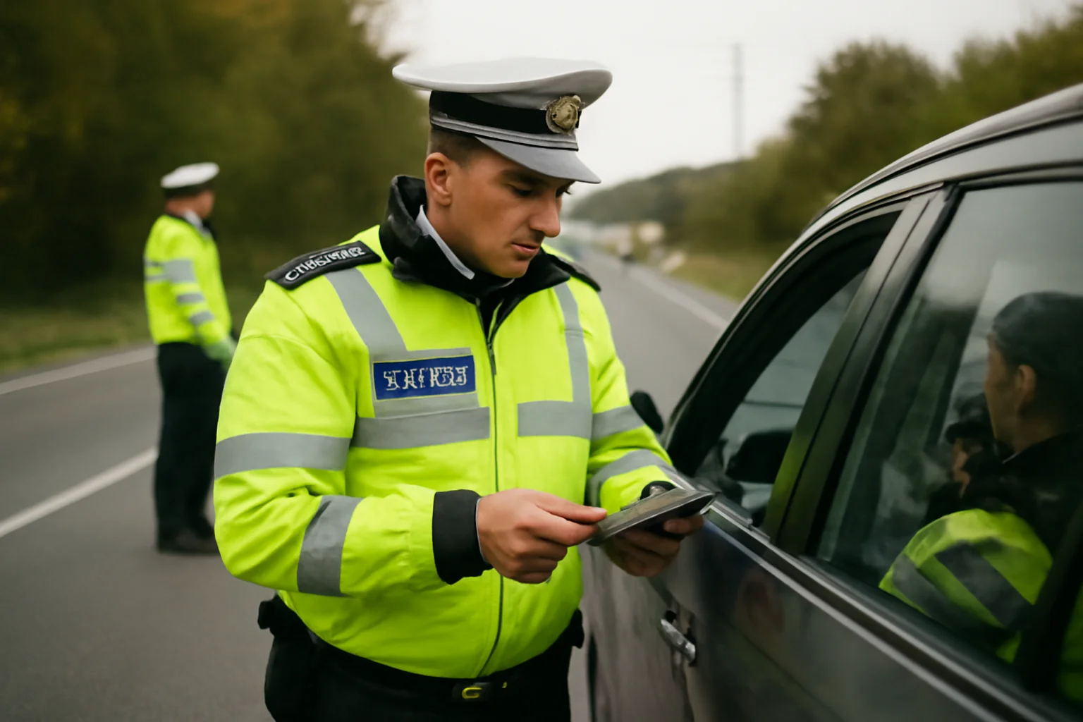 zeci de șoferi amendați de poliția rutieră
